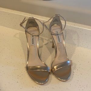 Rose gold high heels